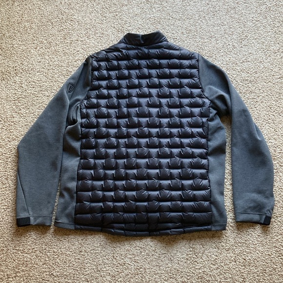 Adidas Men’s Golf Tech Frostguard Recycled Content Down Quilted Insulated Jacket - Picture 15 of 16